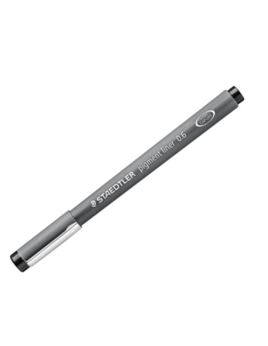 Penna Rapidografo Nero 0.6 Pigment Liner Stadtler  | Scintu Bazar