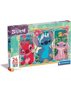 Puzzle Disney Stitch Supercolor Stitch 24 pezzi Maxi  | Scintu Bazar