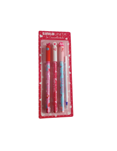 Penne Le Cancellabili Fashion pen tinta unita Love ink blu blister 3 p 2