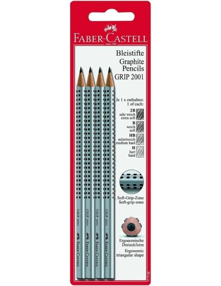 Matita grafite Faber-Castell Grip antiscivolo  2001 2B  | Scintu Bazar