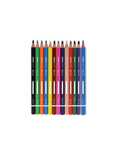 PASTELLI TRIANGOLARI BIG 6.0 TINTA UNITA 18 COLORI ART 60010 POOL OVER