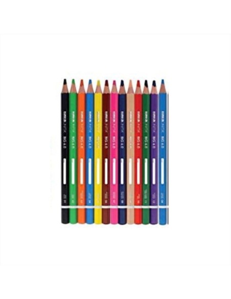 PASTELLI TRIANGOLARI BIG 6.0 TINTA UNITA 18 COLORI ART 60010 POOL OVER