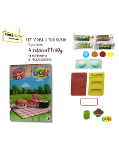 Set Pasta Modellabile Doh Tinta Unita Sushi  | Scintu Bazar 2