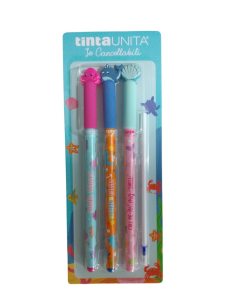 Penne Fashion Pen Le Cancellabili Hallo Summer Sea blister 3 penne ink 2
