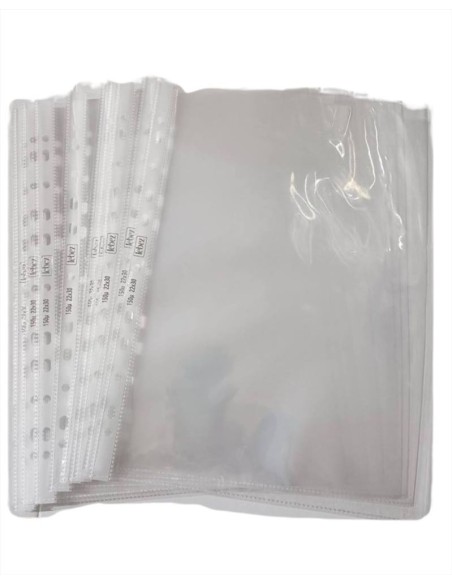 BUSTA FORATURA UNIV. A4 100 MICRON BUCCIA BL.50 PZ ART 81143  LEBEZ  |