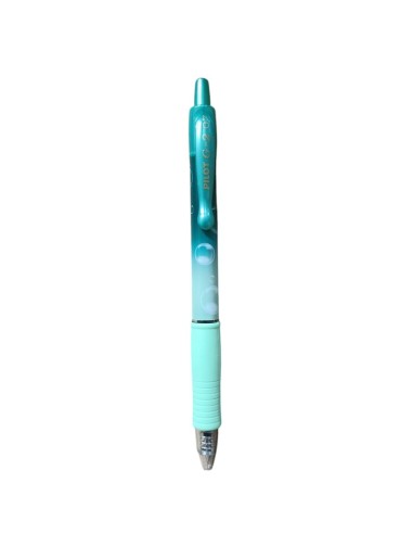 Penna Sfera Gel clicker 0,7 Pilot G2 Bubble inchiostro blu fusto assor