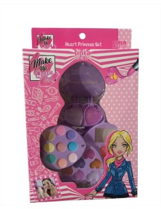 Trousse Cuore Princess Heart Set Tinta Unita Make Up Queen 20 Trucchi 